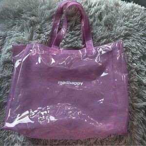 Madhappy Pink Transparent Large Tote Bag